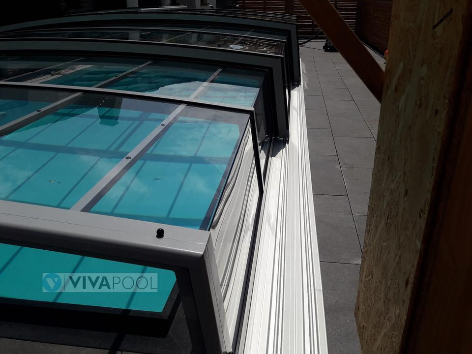 Poolüberdachung Abdeckung Pool 655x350cm Schiebehalle PRESTIGE in Frankfurt (Oder)