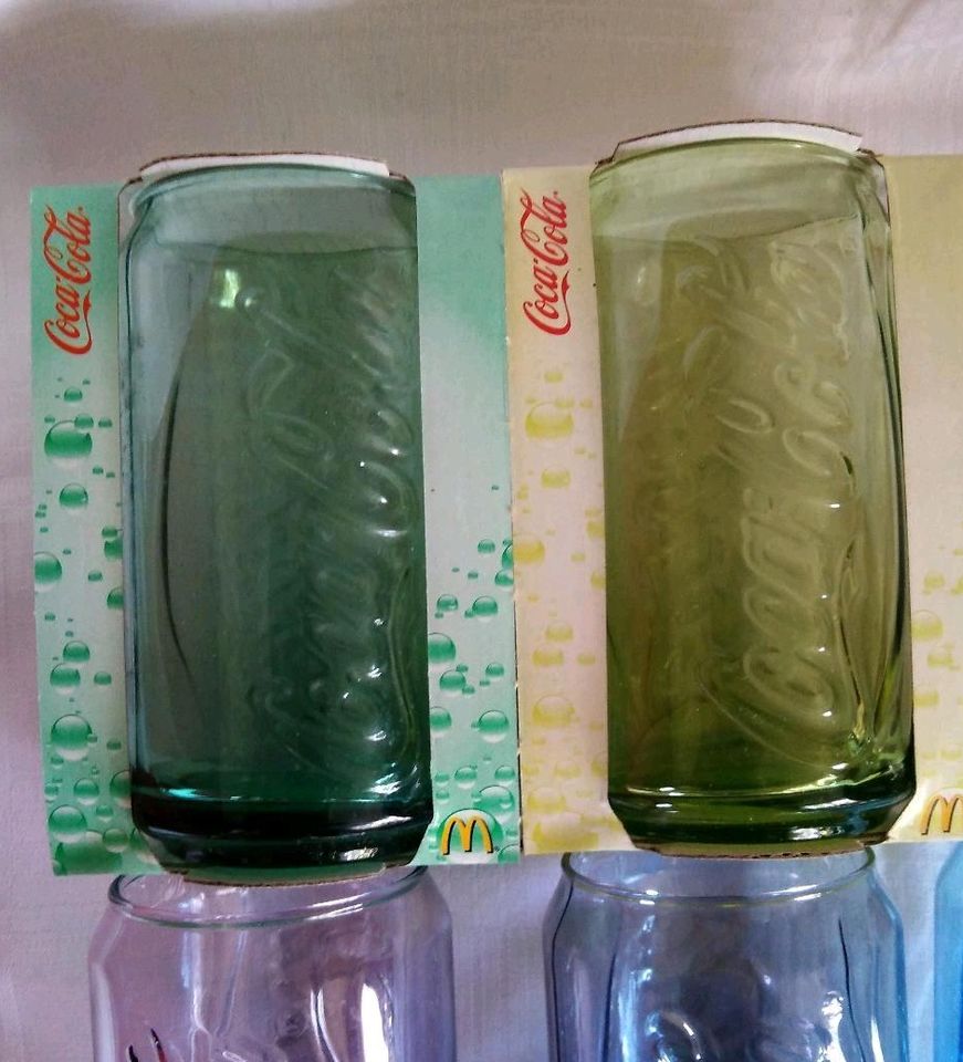 Coca Cola Gläser Dosenform vollständig 2009 in Zeven