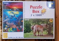 2x 1000 Teile Puzzle, Pferde & Unterwasserwelt, OVP Niedersachsen - Kirchlinteln Vorschau