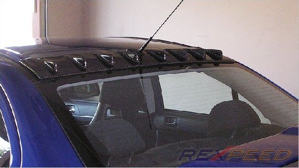 Rexpeed Carbon Vortex Generator Dachspoiler Mitsubishi Evo 10 CZ4 in Murr Württemberg