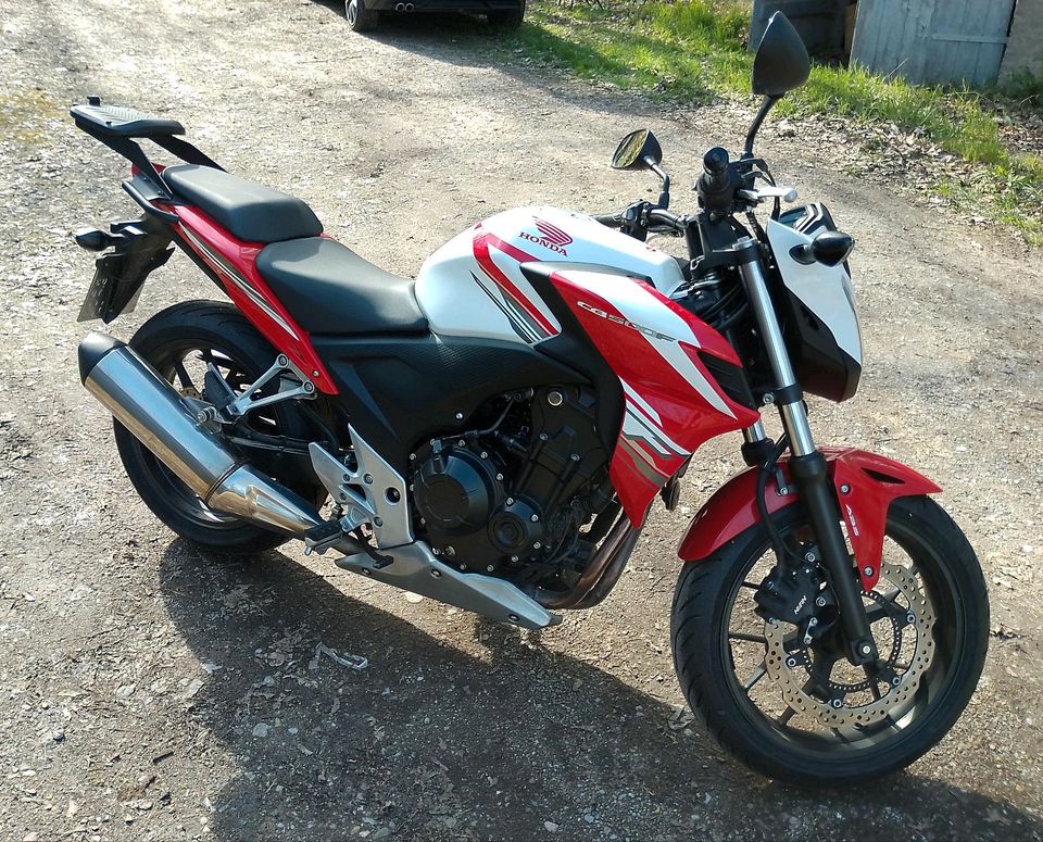 Motorrad Honda Thai CB 500 FA 35kW ross White/red in Bernburg (Saale)