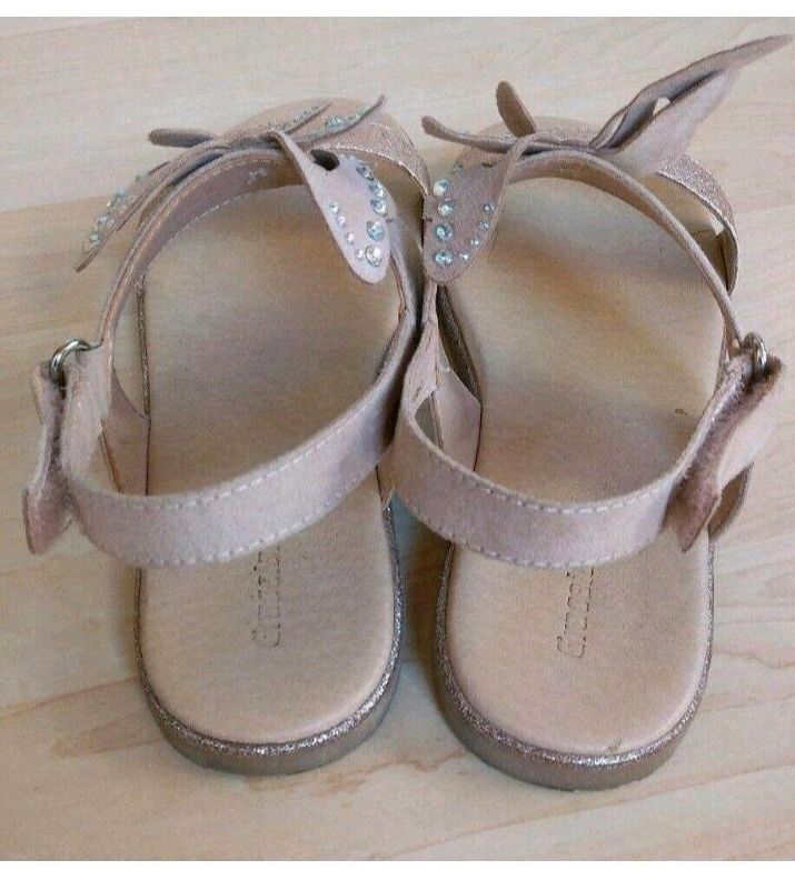 Sandalen gr 35 36 37 Schmetterling Glitzersteinchen⭐ wie neu 15 € in Waal