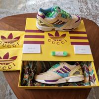 Gucci x Adidas ZX 8000 Sneaker beige GG Modell Strata Gr. 39 Full Baden-Württemberg - Neuhausen Vorschau