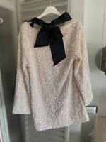 Pailettenkleid creme mit Schleife h&m Essen - Steele Vorschau