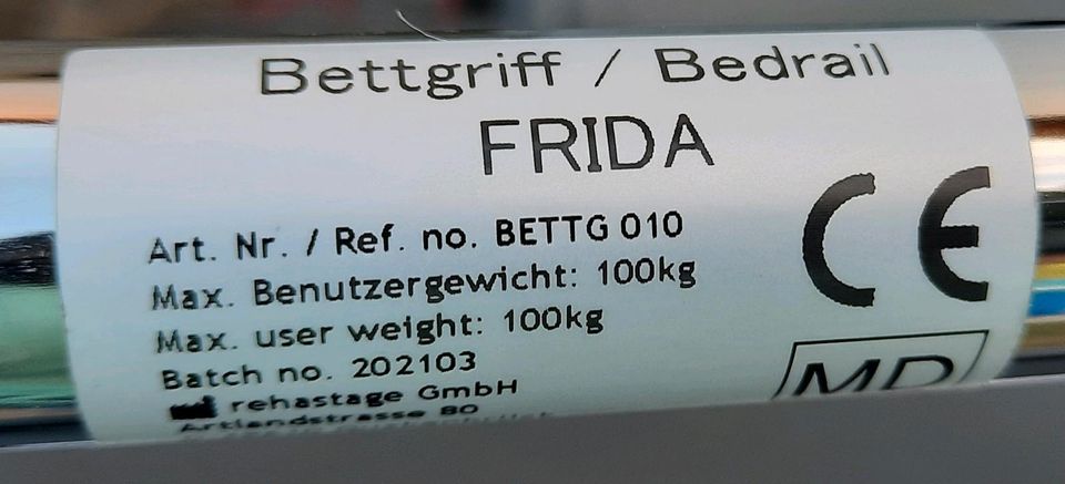 Bettgriff "Frida" Aufstehhilfe / Rausfallschutz in Lülsfeld