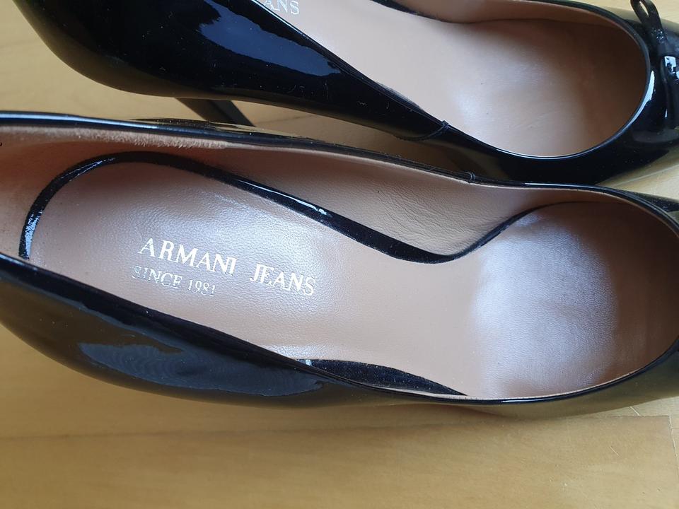 ARMANI JEANS – 38/39 – Pumps – schwarz – High Heel - Lackleder in Bremen
