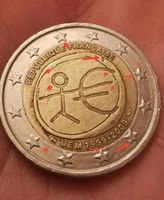 2 Euro Münze Strichmännchen Fehlprägung republique francaise Thüringen - Schmalkalden Vorschau