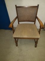 2x Stuhl Stühle echt Holz Lübke mit Geflecht 60/70er Jahre München - Laim Vorschau