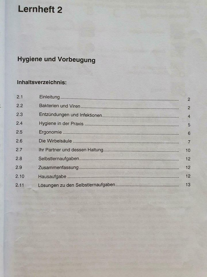 Entspannungsmassage erlernen, Lernunterlagen( Laudius) in Aalen