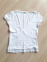 BENETTON weißes T-Shirt weiß Shirt Damen Top L XL 42 44 Bayern - Bad Kissingen Vorschau