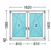 Kunststoff - Fenster 2 teilig basalt grau genarbt - weiß Niedersachsen - Dötlingen Vorschau