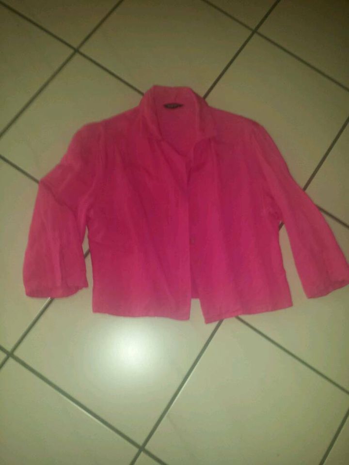 Express Leinen/Viskose Blusen Jäckchen/Blazer kurz,pink,Gr.M/L/XL in Saarbrücken