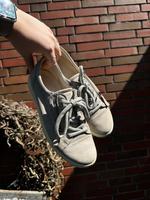 Ecco Halbschuh Sneaker Leder Damenschuh beige Greige grau 38 Niedersachsen - Stade Vorschau
