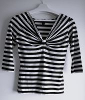 Schwarz-Weiß gestreiftes Shirt mit 3/4-Ärmeln (H&M) Kr. München - Gräfelfing Vorschau
