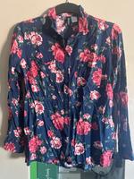 H&M Bluse Floral blau pik rosa Größe S Berlin - Biesdorf Vorschau