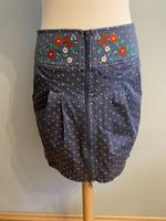 Rock Mini XS 34 High Waist Punkte Blutsgeschwister Stickerei navy Niedersachsen - Seesen Vorschau
