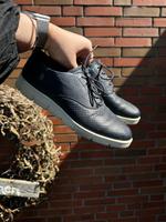 Ecco Damenschuh Sneaker Lederschuh wie neu 38 dunkelblau Niedersachsen - Stade Vorschau