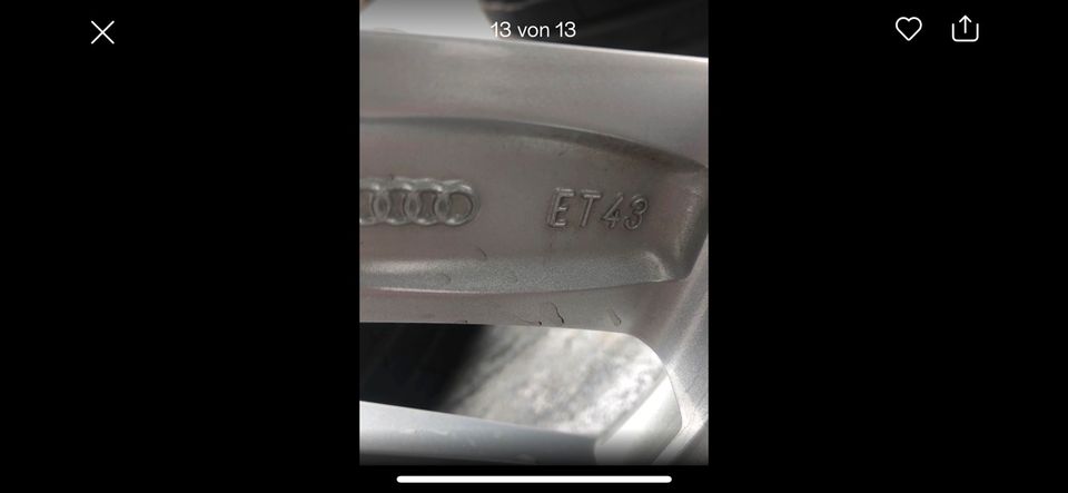 Audi Q3 F3 original Sommerräder 18Zoll DOT21 Top Zustand in Hepberg