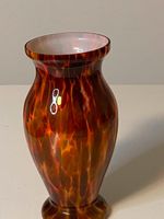 Vase Glasvase hochwertig orange - braun VINTAGE Niedersachsen - Georgsmarienhütte Vorschau