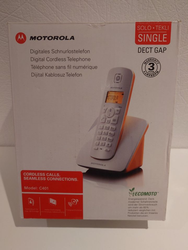 Motorola C401 digitales Schnurlostelefon DECT Freisprechfunktion in Stuttgart
