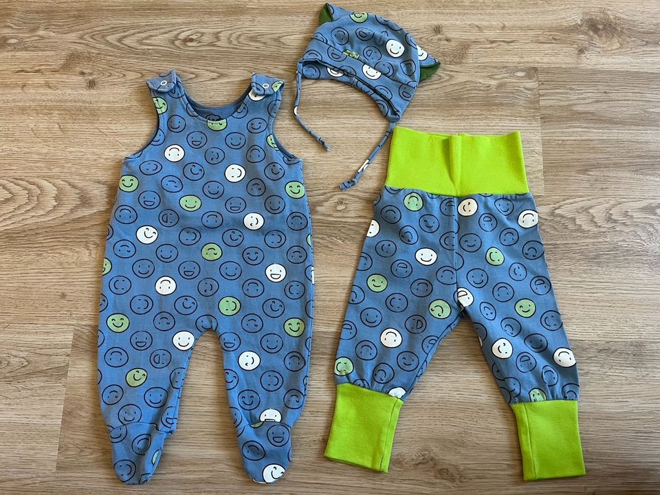 Baby Set Handmade Größe 62 Strampler Hose Mütze in Dresden