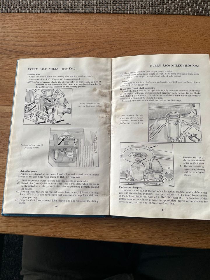 Austin Healey 3000 Handbuch in Radevormwald