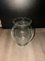 Vase Glas breit und verschnörgelt Niedersachsen - Wiesmoor Vorschau