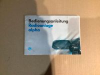 Bedienungsanleitung Radioanlage alpha Autoradio VW T4 Bus Bulli Nordrhein-Westfalen - Lengerich Vorschau