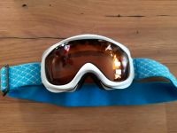 Kinderskibrille Crivit weiß  hellblau Gummiband Thüringen - Schmalkalden Vorschau