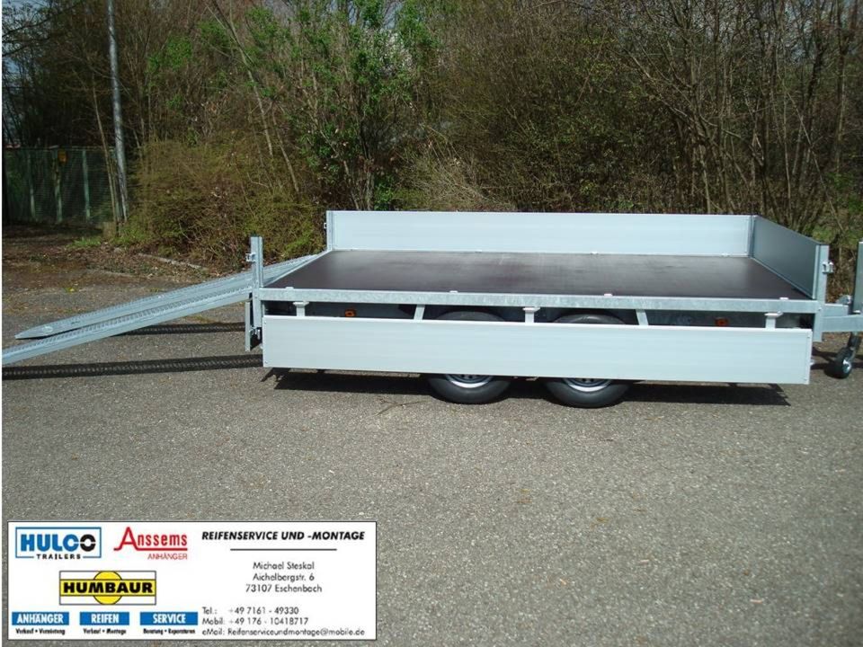 Anssems ASX3000-325x178x30, Anhänger m. Rampen, Hochlader, neu in Eschenbach Württemberg