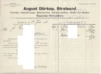 Stralsund 1929 August Dürkop Automobile Motorräder Rechnung Brief Niedersachsen - Denkte Vorschau