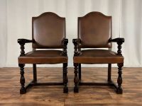 Antike Stühle Ledersessel Vintage Paar Sessel Englisch Nordrhein-Westfalen - Hüllhorst Vorschau