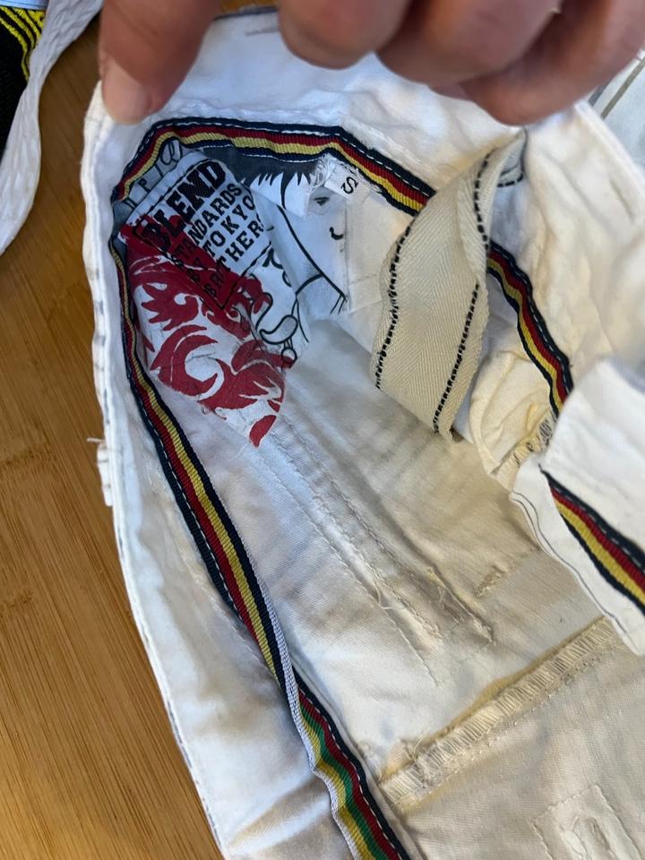 BLEND weiß karierte Shorts kurze Hose Cargo Gr. S Herren in Stadtbergen