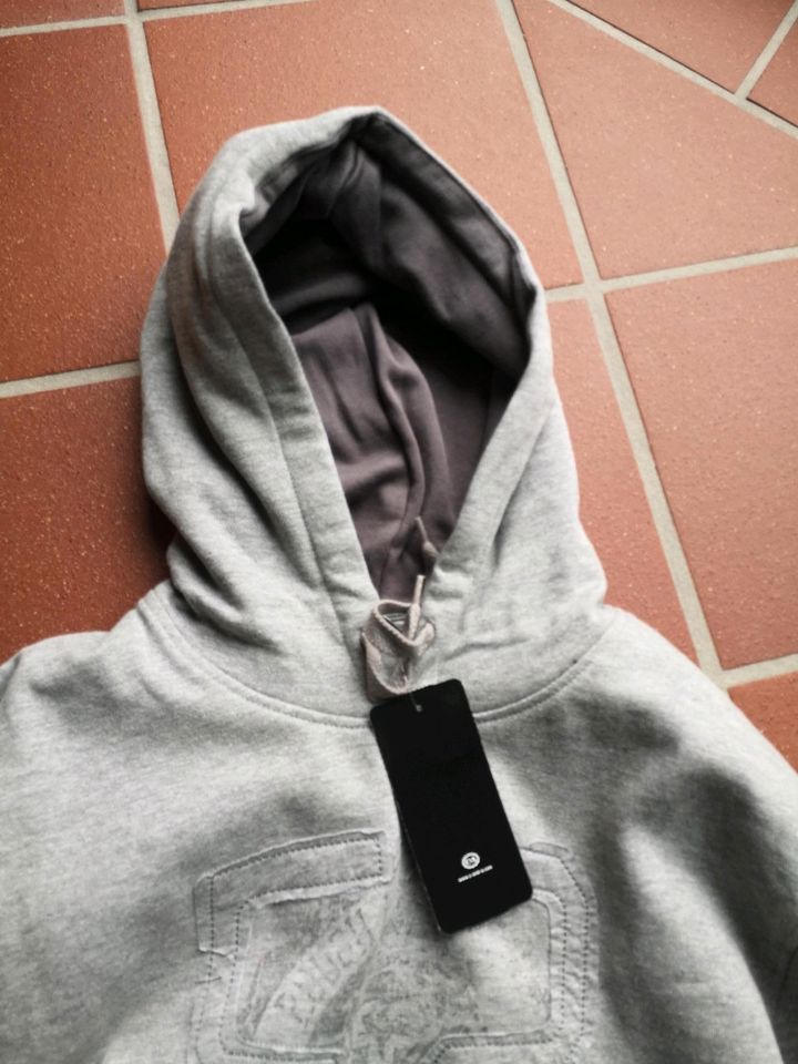 Kaputt Hoodie Kapuzenpullover grau 52 xl in Schüttorf