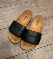 BOXX Leder Pantolette schwarz Sandale Gr 40 Niedersachsen - Wischhafen Vorschau