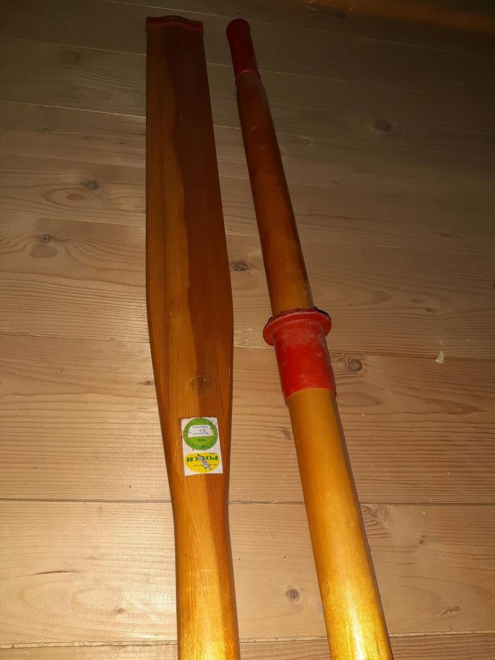 Holzpadel Ruderboot, Paddel, Padel aus Holz, neu in Steinwiesen