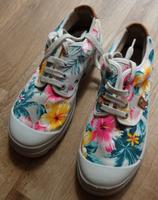 Halbschuhe von Mustang Gr. 40 Leinen mit Blumenmuster Thüringen - Bad Langensalza Vorschau