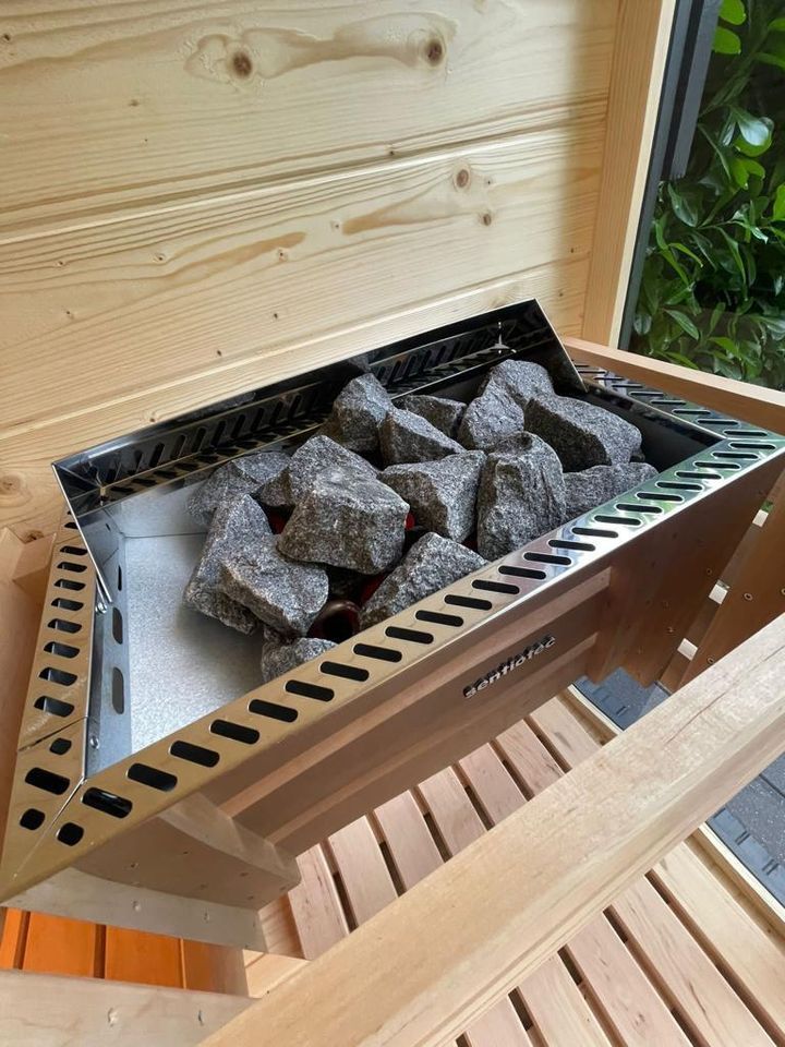 WOLKE7® Sauna 4 Personen 9KW, LED, montiert, lackiert, geliefert in Buchholz in der Nordheide