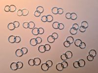 25 Doppel Ringe silber Deko Streuteile Scrapbooking Tischdeko Str Hessen - Pfungstadt Vorschau