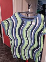 Damen T-Shirt Gr. XL 42 blau bunt mit Wellenmuster Laura Torelli Bayern - Dietfurt an der Altmühl Vorschau