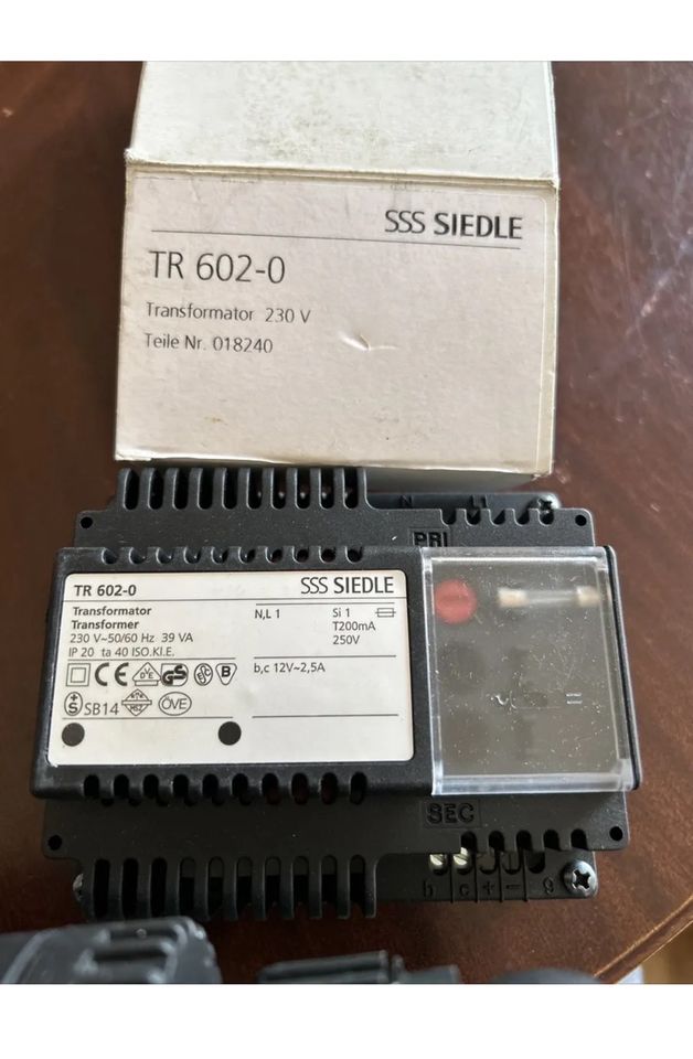 SIEDLE TR 602-0 Transformator,Input:230V NEU ohne OVP in Hannover