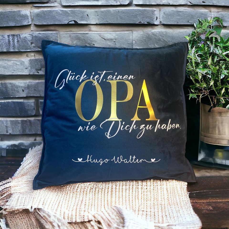 ❤️‍ Geschenk Oma / Opa - Deko Kissen - personalisiert ❤️‍ in Rothenstein