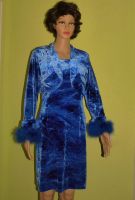 Kleid Gr. 40/42  mit Bolero- Jacke blau, von ModeExpress, Dresden - Prohlis-Nord Vorschau