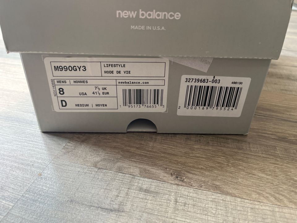 New Balance M990GY3 990 Made in USA Sneaker 41,5 neu mit Karton in Mainz