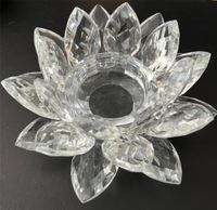 Kerzenhalter Lotus Blume Yoga Esoterik Glas ca. 2440 Gramm Niedersachsen - Braunschweig Vorschau