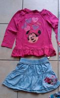 Set Mädchen Minnie Maus Langarmshirt, Jeansrock, Leggins Gr. 104 Düsseldorf - Heerdt Vorschau