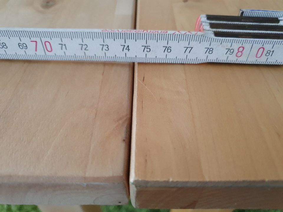 2von2 Tisch Holz Ahorn, lasiert,massiv,Ikea NORDEN,135x74 in Braunschweig