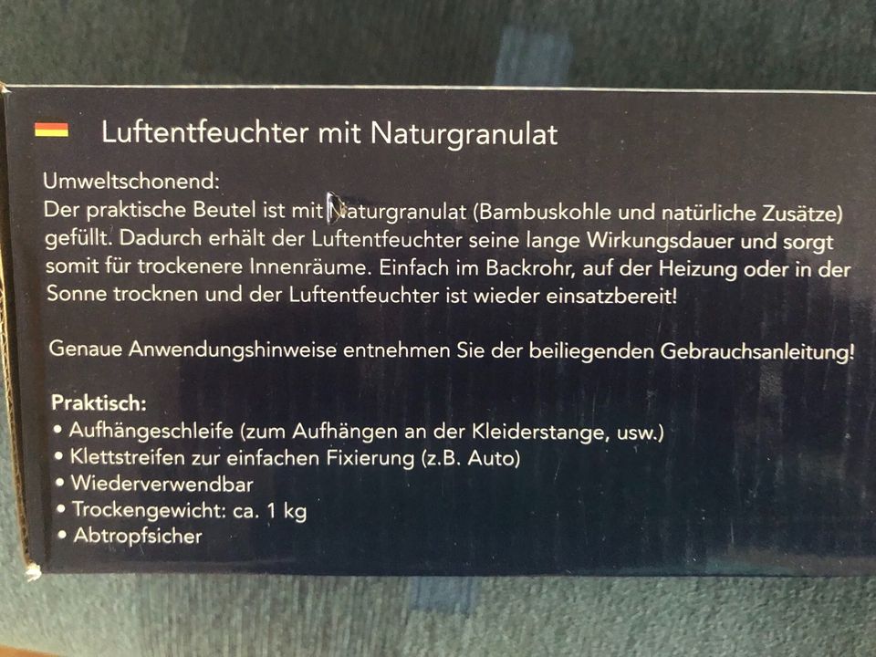 Luftentfeuchter mit Naturgranulat in Ebermannstadt