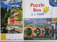 Puzzle Box 2x 1000 Teile Varenna und Heidelberg gebraucht Bayern - Hersbruck Vorschau