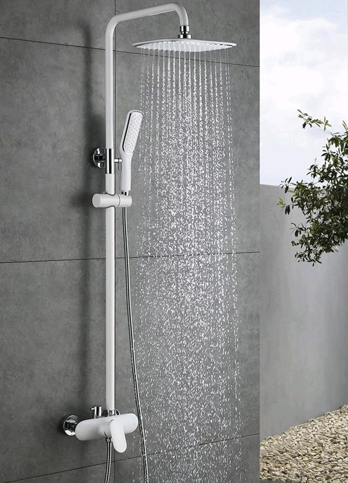 Duscharmatur Duschssystem weiß Homelody neu in Leverkusen
